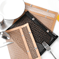 Miniatyrbild 3 av 10: BBQ Grill Mesh Bag Återanvändbar Lätt att rengöra Non-Stick Mesh för utomhus picknick matlagning Grill Black 22*27CM