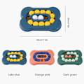Miniatyrbild 6 av 10: Benspår foderbricka PP Slät spår Anti-kvävning Halkfri gömda matutrymmesdesign Slow Food Hundskål Leksak Blue
