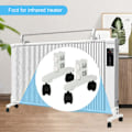 Miniatyrbild 3 av 10: Fötter för infraröda värmare Bärbara infraröda värmare Fästen Universal infraröda värmare Stativ för hem Portable Heater