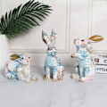 Miniatyrbild 4 av 10: Harts Kaninfigurer Nordisk Djurprydnad Med Printed Inredning Hem Vardagsrum Inredning C