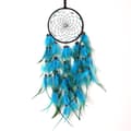 Blue Feathers Dream Catcher Vacker handgjord Makrame Dream Catcher för vägghängande dekor