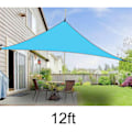 Miniatyrbild 1 av 10: UV-skydd Skyddstak Utomhusskydd Triangulär Regntät Soltält Sky Blue 12ft*12ft*12ft