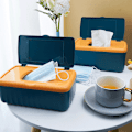 Miniatyrbild 9 av 11: Desktop Tissue Box Hållare Modern Dammtät Enkel att använda våtservetter Dispenserhållare Large