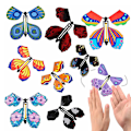 Miniatyrbild 7 av 10: Magics Flying Butterflys Card Toy Portable Funny Magics Pusselleksak för barn Barn Pojke Flicka