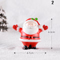 Miniatyrbild 8 av 10: Jultema DIY Mini miniatyrfigur Trädgårdsdeko Jultomten Snögubbe Mikrolandskap för juldekoration 18