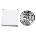 Miniatyrbild 1 av 10: 11 st rostfritt stål kakskärare set Mousse kex rund skärring små molds varierar från 0,9-3,6 tum Boxed