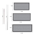 Miniatyrbild 10 av 11: Hushållens Magic Dog Gate justerbar bredd Pet staket trappa skyddsnät Black 72*120cm