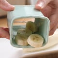Miniatyrbild 8 av 11: Koppskärare för skivor Jordgubbar Bärbart verktyg för att skiva kokta ägg för sallader Green