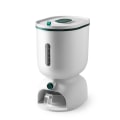 Miniatyrbild 1 av 10: Risdispenserbehållare med mätkopp Press för att dispensera 14,3/24,3 pund Kapacitet förseglad köksspannmålshinktank Green Large