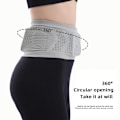 Miniatyrbild 10 av 11: Multifunktionell stickad andningsbar dold midjeväska bärbar svettabsorberande paket för ridning fitness Pink S