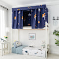 Miniatyrbild 5 av 6: Universal Studentsäng Gardin Privat Område Skydd Våningsgardin För Dorm Wish Tree 1.5m