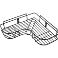 Miniatyrbild 1 av 3: Triangulär vägg Hörnställ Badrum Kök Dusch Caddy Hylla Organizer Punch Free Hållare