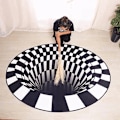 Miniatyrbild 9 av 10: Vortex Illusion Matta 3D Trap Effekt Utskrift Matta Sovrum Vardagsrum Studierum Golvmatta 60*90cm
