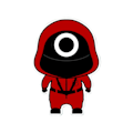 Miniatyrbild 10 av 10: Squid Game Sticker Vattentät självhäftande väggdekal Multipurpose Kylskåp Resväska Notebook Inredning Triangle