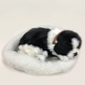 Miniatyrbild 3 av 10: Söt simulering sovande katt/hund plyschdocka med bo som andas fluffig katt/hund födelsedagsjulklapp till barn C
