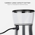 Miniatyrbild 10 av 11: Elektrisk kaffekvarn Bärbar USB laddningsmaskin för kaffebönor med multi Silver