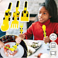 Miniatyrbild 5 av 9: Kid Bulldozers Utseende Servis Multifunktionell Snygga Desserter Gafflar För Kök Engineering Vehicle Bundle