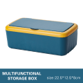 Miniatyrbild 1 av 11: Desktop Tissue Box Hållare Modern Dammtät Enkel att använda våtservetter Dispenserhållare Blue Medium