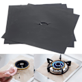 Miniatyrbild 4 av 10: Spisbrännaröverdrag Hållbara värmebeständiga gasspisskydd Överdrag för matlagning i kök Black Cookware Parts