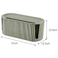 Miniatyrbild 5 av 10: Kabelhantering Organizer Box med lock Sladd Organizer Box för att dölja & dölja power Sladdar Hider för skrivbords-TV Green