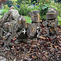 Miniatyrbild 3 av 10: Knight Gnomes Guard 1/8 st Harts Desktop Ornament Skulptur Soldat Miniatyr Figur Collection Heminredning G