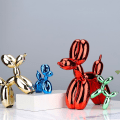 Miniatyrbild 4 av 7: Nordic Resin Hundhantverk Galvanisering Ballong Hund Skulptur Hemdekorationer Modernt vardagsrum Desktop Djurdekor Prydnad Wine Red XL