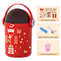 Miniatyrbild 8 av 11: 12 hål Spaceman Firework Bubble Machine Rolig läcksäker bubbla blåser leksak för barn Red