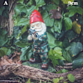 Miniatyrbild 1 av 10: Army Garden Dwarf Julträdgårdsstaty Gräsmattdekoration Använd hartshantverk för juldekoration inomhus eller utomhus 9cm A