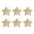 Miniatyrbild 1 av 9: 6/12/24 st glittrande stjärnhänge för julgran Fashionabla festivalfester rekvisita för hemmets sovrum Glod 6pcs