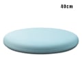 Miniatyrbild 1 av 10: Rund Memory Foam Kudde Bekväm Andas Vadderad Cover Tvättbar matta För Hem Sovrum Vardagsrum Light Blue 40cm