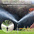 Miniatyrbild 7 av 10: Rostfritt stål Stativ Rotarys Sprinkler Automatiskt roterande bevattningsmunstycke för uteplatser Sprinkler
