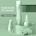 Miniatyrbillede 11 af 11: Multi In 1 Kæledyrspote Trimmer Genopladelig Vandtæt Kæledyrspleje Barbermaskine Digital Display Professionel Kæledyrsklipper Til Hunde Kat Bright And White Two In One