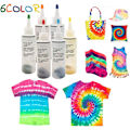Miniatyrbild 6 av 10: Tie Dye Kits 6/8/10 Färger Tie-Dye Kit Tyg Textilfärger Färgglada Tie Dying Set DIY Handgjorda projekt 6 Colors