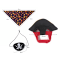 Miniatyrbild 7 av 10: Piratformad hatt justerbar design för husdjur som bär Set B94136-1
