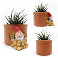 Miniatyrbild 2 av 8: Söt Gnome Harts Blomkruka Figurine Trädgårdstomtar Prydnader Gård Balkong Vaser För Hemmakontoret Dwarf Potatoes