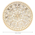 Miniatyrbild 3 av 10: 2 ST Träplattor för stickning Virkad vävd korgpåse Botten/ Cap Vävning Craft Shaper med hål för DIY 3