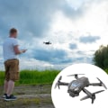 Miniatyrbild 2 av 11: Vikbar trippellins kamera-drönare Optical Flows Positionering Quadcopters för nybörjare Grey 1 battery