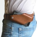 Miniatyrbild 5 av 5: Mobiltelefonhölster i läder Retro Slida Med Bältesöglor Mobiltelefon Cover För Herr Utomhus Midjehängande Bälte Brown Large