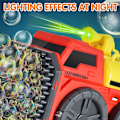 Miniatyrbild 10 av 11: 57/139 hål handhållen elektrisk bubbelmaskin med lampor Multifunktionell rolig bubbelmaskin för utegård