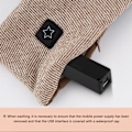 Miniatyrbild 8 av 10: USB Laddning Värmehalsduk Snabbuppvärmning Bekväm halssjal för utomhusbruk Brown