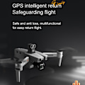 Miniatyrbild 5 av 11: Mini Borstlös Positionering Flygande Drönare Extra Lång Uthållighet Quadcopters Leksaker Nyhet Födelsedagar Present Grey 8K 1B