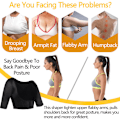 Miniatyrbild 2 av 9: Armslimming Shaper Kompression Slimming Shapewear Push Up Topp Dam Hållningskorrektor svart M