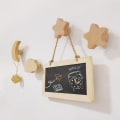 Miniatyrbild 8 av 10: Väggkrokar Hattkrokar Träklädhängare Star Moon Väggkonstkrok För sovrum Vardagsrum Little Stars