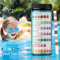 Miniatyrbild 2 av 9: 7 i 1 100 st Pool Test Strips Multi-Purpose Exakt testpapper för Spa Hot Tub