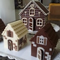 Miniatyrbild 2 av 2: 2 st/ set 3D jul pepparkakshus Form Mould DIY Kex Bakverktyg