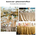 Miniatyrbild 8 av 9: Mode paljetter bordsduk glitter glittrande tyg runt cover Multifunktionella dukar Red