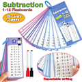 Miniatyrbild 11 av 11: Matte-flashkort för barn 1-12 Addition/Subtraktion/Multiplikation/Division Tabellkort Barnets matematiska färdighetsutvecklingsmaterial C