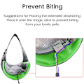 Miniatyrbild 8 av 10: Pet Sling Bag Andas Mesh Justerbar Vadderad rem Outdoor Tote Axelväska för små husdjur Purple L