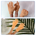 Miniatyrbild 4 av 9: Mini vikta händer för katttassar Bärbar handflatsformad kostym för katthundsdjur B 3PCS