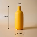 Miniatyrbild 8 av 10: Nordisk keramikvas Morandi Färg Enkel konst Blomkruka dekoration med liten flaskhals för hemmatorkade växter Yellow S